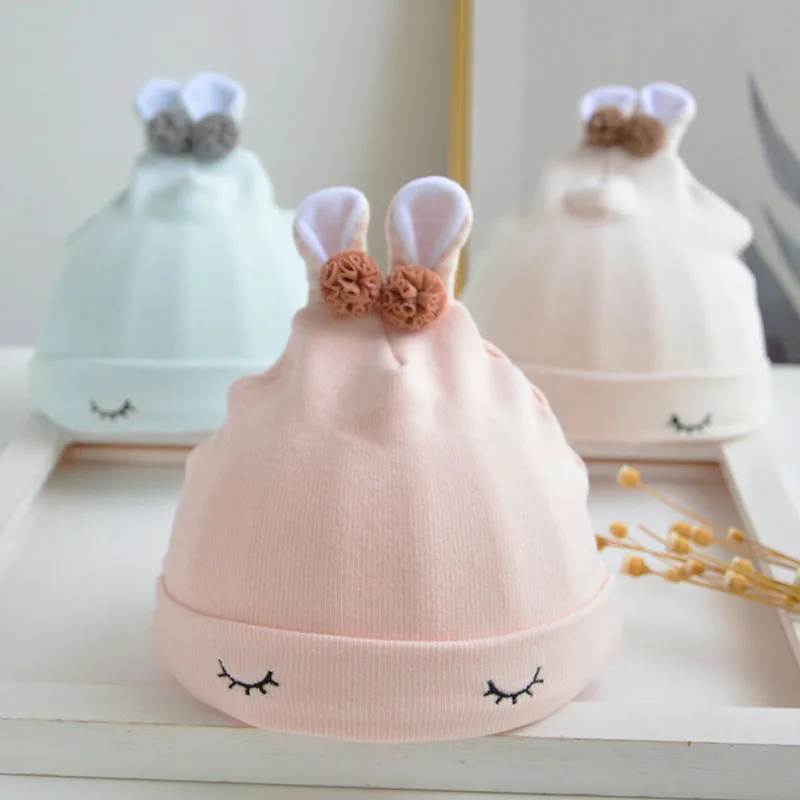 

Baby hat spring and autumn 0-3 month newborn baby cap cotton newborn baby warm hat Male and female baby cap