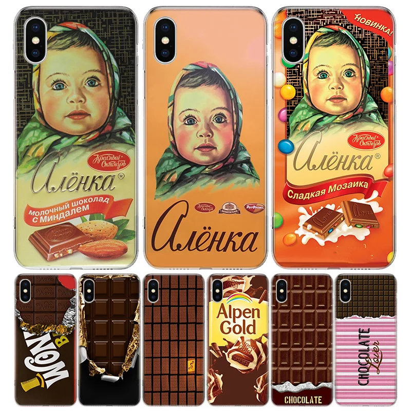 Чехол для телефона Alenka bar wonka с изображением шоколада iPhone 11 Pro Max 13 12 Mini 6X8 6S 7 Plus XS + XR |