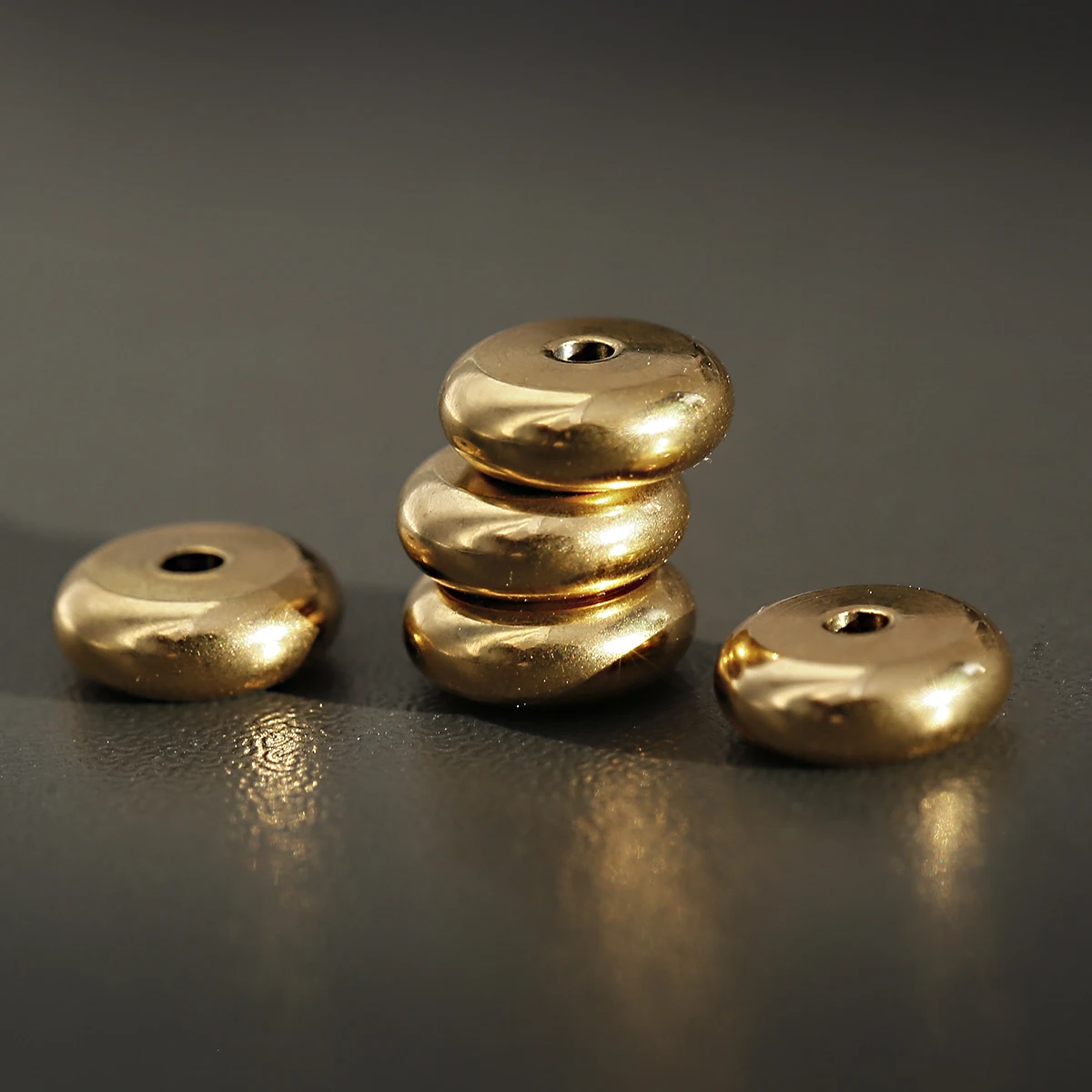 

Gold Color Stainless Steel Spacer Spacer Beads 6 Piece/Lot Bead Accessories For Handmade Hand-Knitted Bracelet 2023 Jewelry Gift