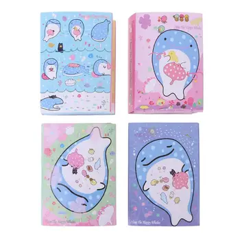 

Cute Happy Whale 6 Folding Memo Pad Sticky Note Memo Notepad Bookmark Stationery random delivery