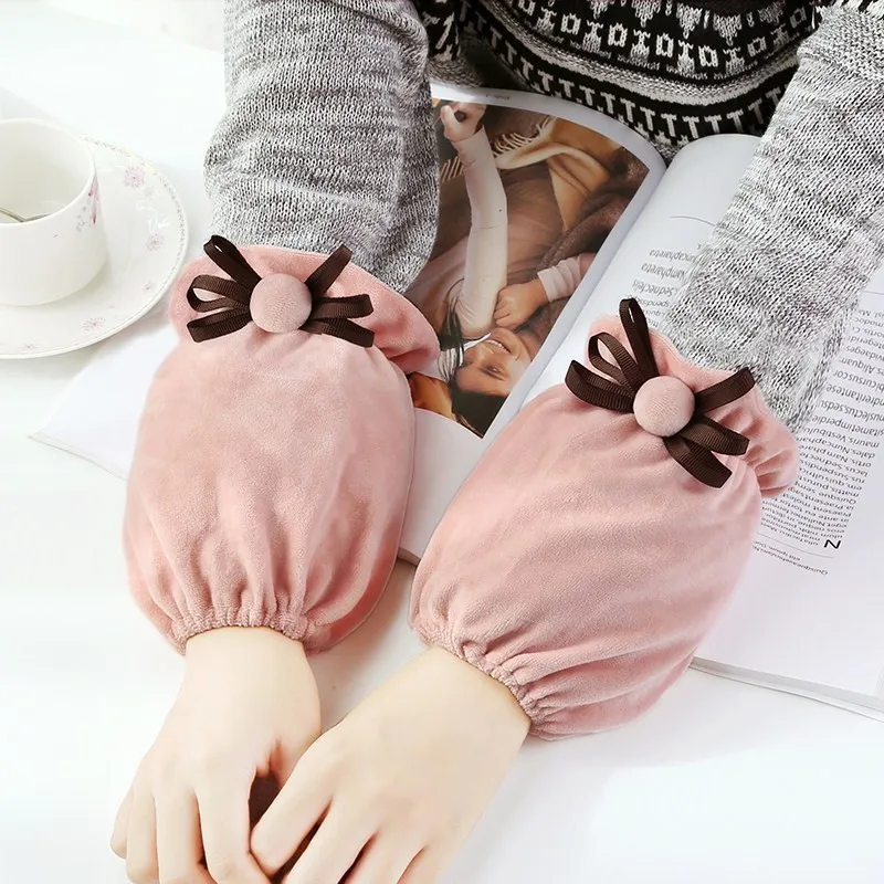 

Cute Cartoon Plush duan xiu tao Students Winter Cotton-padded Clothes down Jacket Antifouling Oversleeve Children Children Short