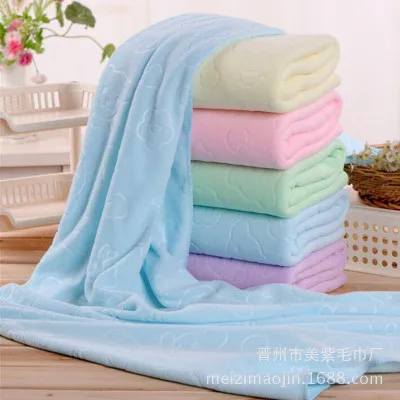 light pink 70X140 см кролик мягкая микрофибра детское полотенце для новорожденных банное полотенце для кормления детское банное полотенце детское полотенце - Цвет: light pink
