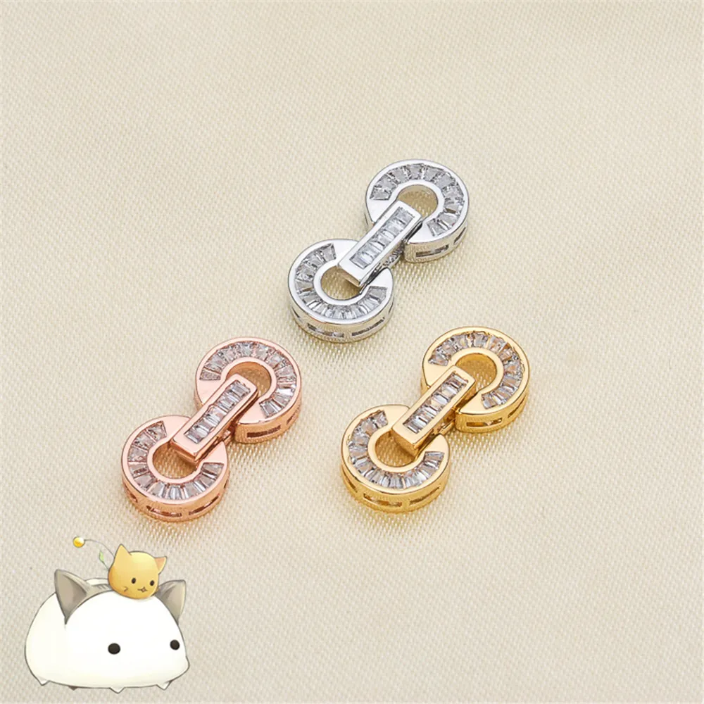 

High Quality Copper Clasps Accessories For DIY Jewelry Bracelet Making Clasps & Hooks For Pearls Necklace Jewelry Making P-031