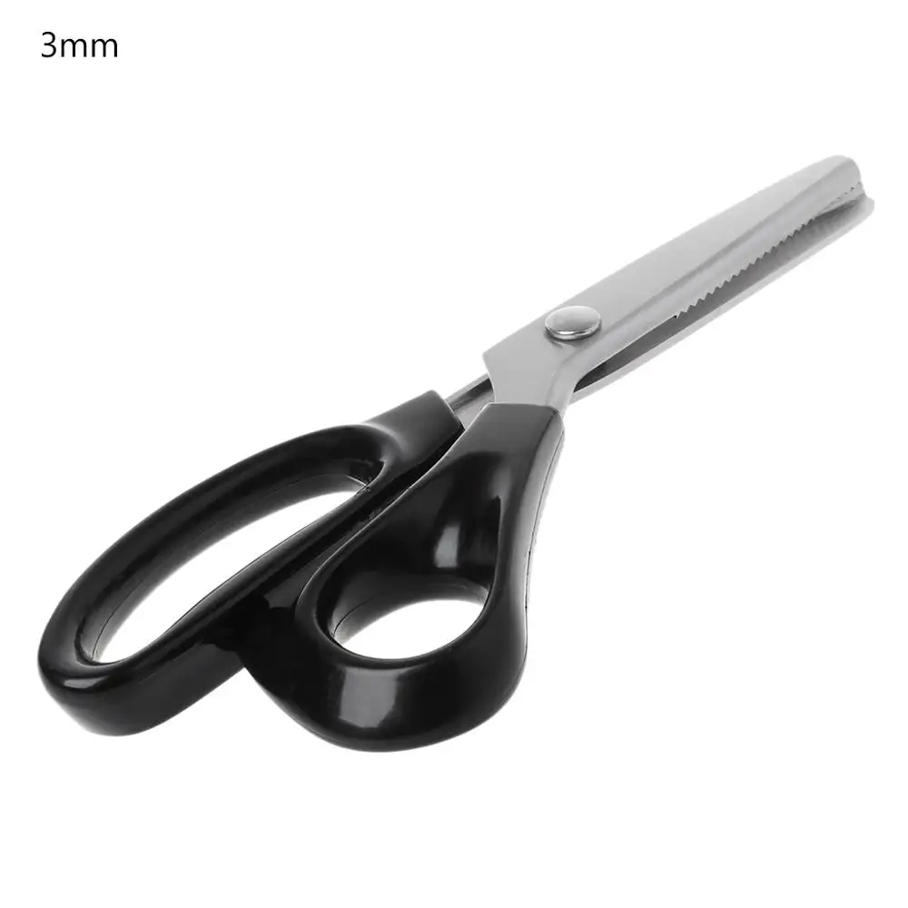 23,5 см Зиг заг швейная резка портновские ножницы Pinking Scissor Leather Craft - Цвет: 3