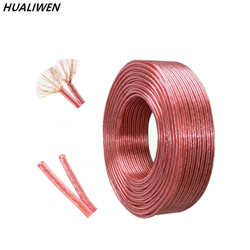 Professional audio cable 69 core * 2 stocks gold and silver 300 speaker wire fever copper clad aluminum | Электроника
