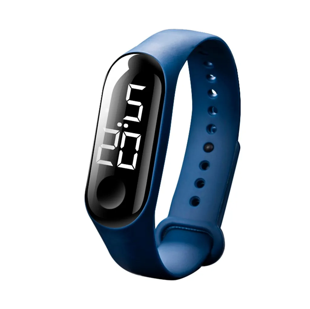 Светодиодный силиконовый браслет relogio feminino, спортивные светящиеся часы, модные водонепроницаемые часы с сенсорным экраном, цифровые наручные часы