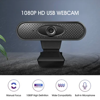 

1080P HD Webcam Video Call USB Clip-on Desktop Camera Online Remote Teaching SVideo Chat Web Cam For Computer Laptop Monitor