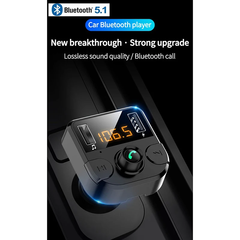 BT36B Автомобильный Bluetooth плеер Автомобильный MP3 Bluetooth плеер приемник телефон музыка U диск Быстрая зарядка Автомобильный Bluetooth плеер
