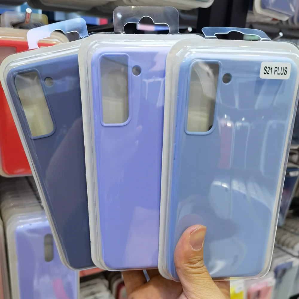 Настоящий жидкий силиконовый чехол для Samsung Galaxy S21 ультрамягкий гелевый