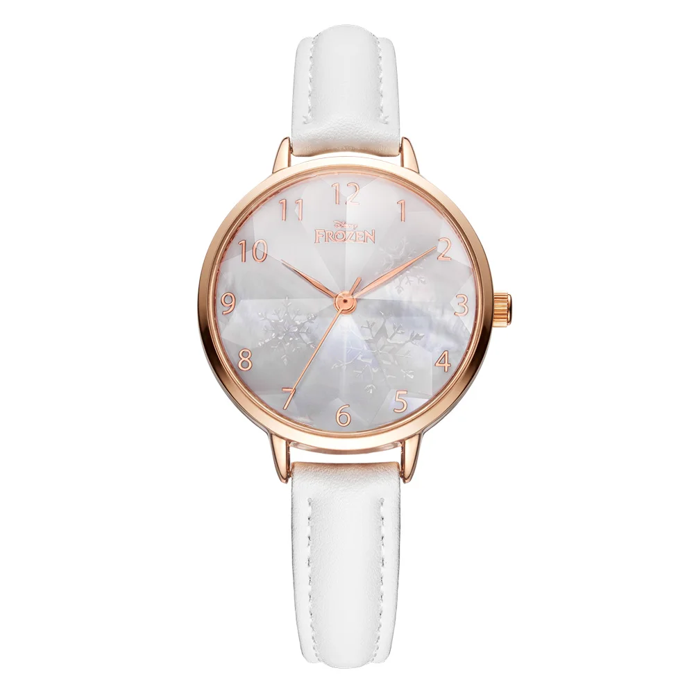 Дисней роскошный корпус Циферблат для женщин часы женские часы кварцевые наручные часы Модные женские наручные часы reloj mujer relogio feminino - Цвет: WHITE-OPP BAG