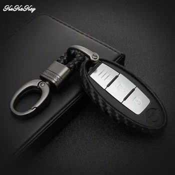 

KUKAKEY Car Key Case Cover For Infiniti Q50 FX35 FX FX37 G37 G35 Remote Keyless Car Key Bag Holder Shell Fob For Infiniti