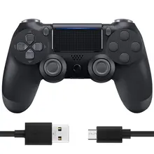 Manette de jeu sans fil Bluetooth avec câble de chargement, Compatible avec PS4 Slim, PS4 Pro, contrôleur de jeu fonctionnel