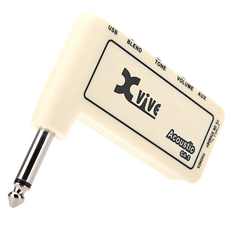 Xvive GA1 Classic Rock Mini Portable Rechargeable Electric Guitar Plug Headphone Amp Amplifier