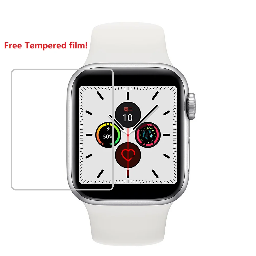 W55M Смарт-часы 44 мм умные часы для Apple IOS Android ЭКГ монитор сердечного ритма PK iwo 12 умные часы - Цвет: white