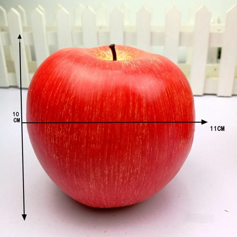 Искусственный домашний декор, яблоко, имитация яблока, искусственные фрукты, свадебное украшение для дома, реквизит для фотосъемки, домашний орнамент