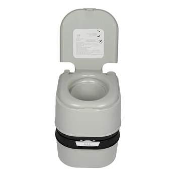 

Portable Flush Toilet for Car Tent Outdoor Camping Removable 24L Plastic with Double Outlet Odor Proof Leak Proof Durable[US-W]