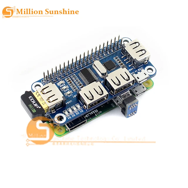 Плата расширения Raspberry Pi 3 / 2 Zero W USB-UART для последовательной отладки совместимая с