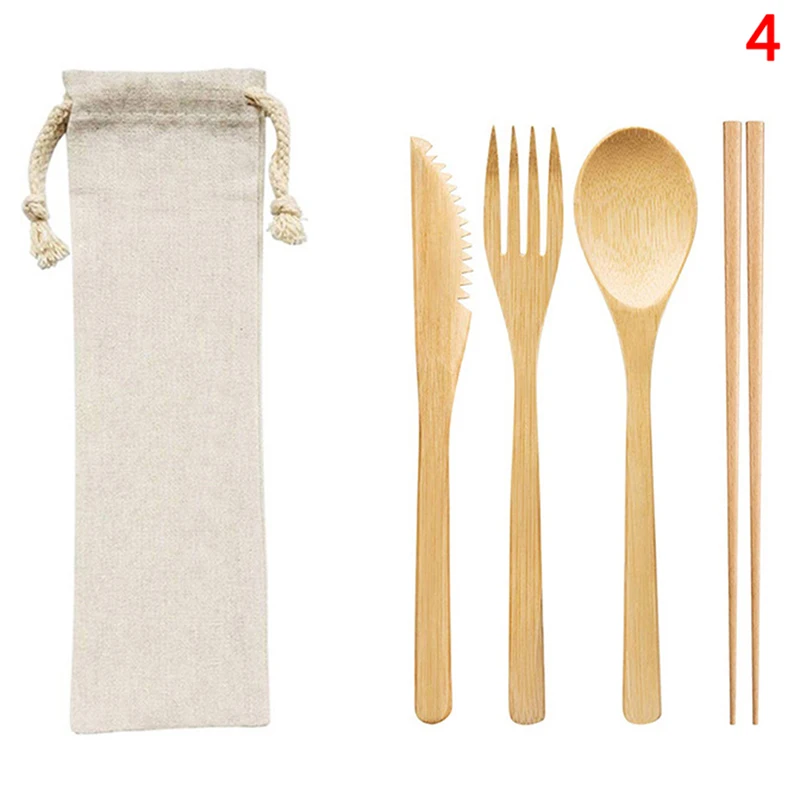 1Set Eco Friendly Bamboo Toothbrush Sets Plastic-Free Bamboo Tooth Brush Portable Travel Set Wholesale