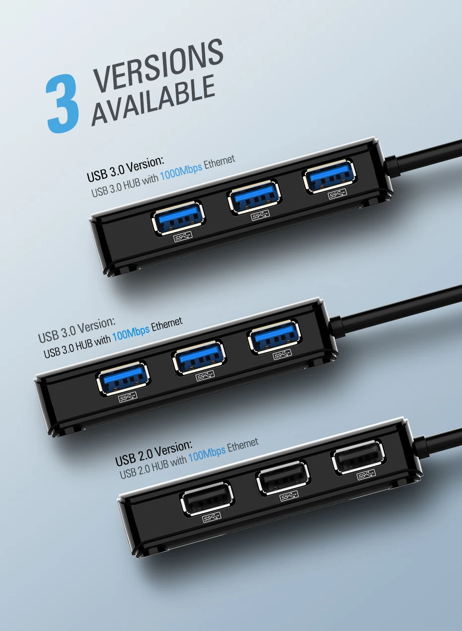 Ugreen USB Ethernet USB 3,0 2,0 к RJ45 концентратор для Xiaomi Mi Box 3/S телеприставка Ethernet адаптер Сетевая карта USB Lan