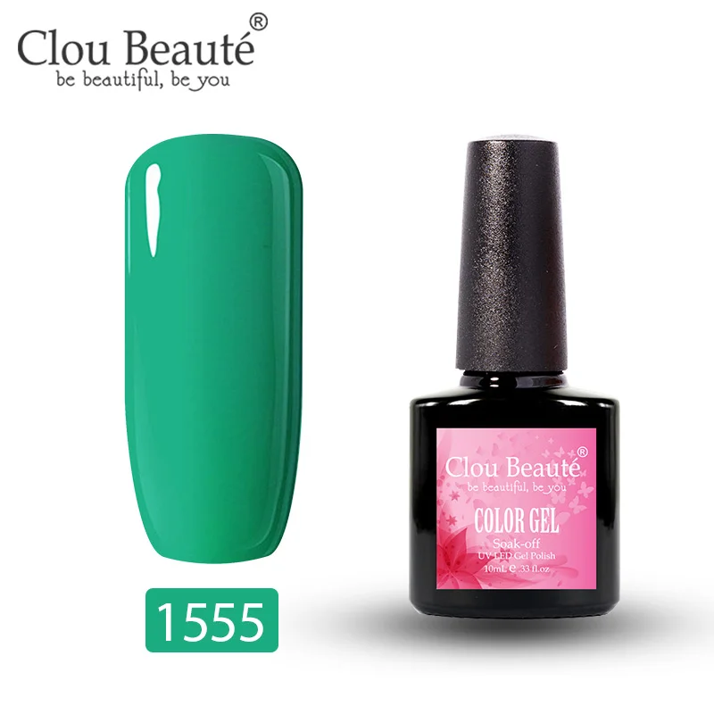 1555 Гель-лак Clou Beaute UV Vernis полуперманентный Гель-лак Маникюр полуперманентный Vernis основа и верхнее покрытие праймер лак для ногтей - Color: 1555