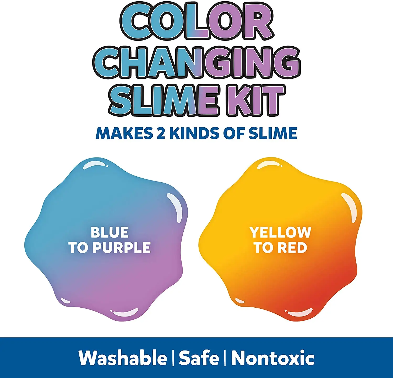 Elmer's Color Changing /Translucent Color Slime Kit ,147ml Glue + 68ml Magical Liquid Slime Activator, Washable, Safe ,Nontoxic
