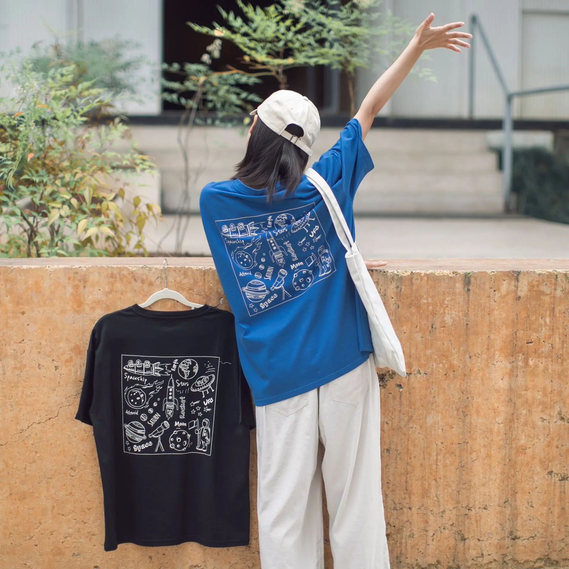 2020 Summer Woman Tshirts Short Japanese Style Character Cartoon Pattern Cotton Soft Comfortable Loose O-Neck Plus Fashion Top