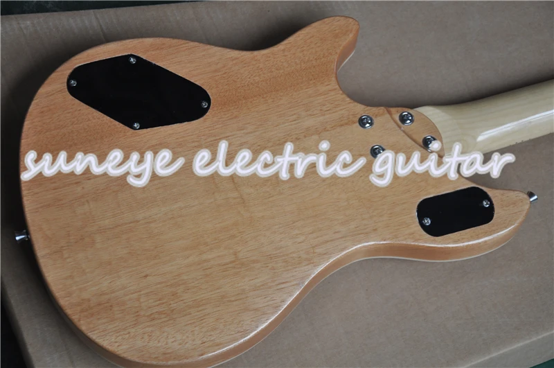 Suneye Китай OEM электрогитара с естественной деревянной глянцевой отделкой Guitarra Electrica клен гриф на заказ DIY гитары Комплект