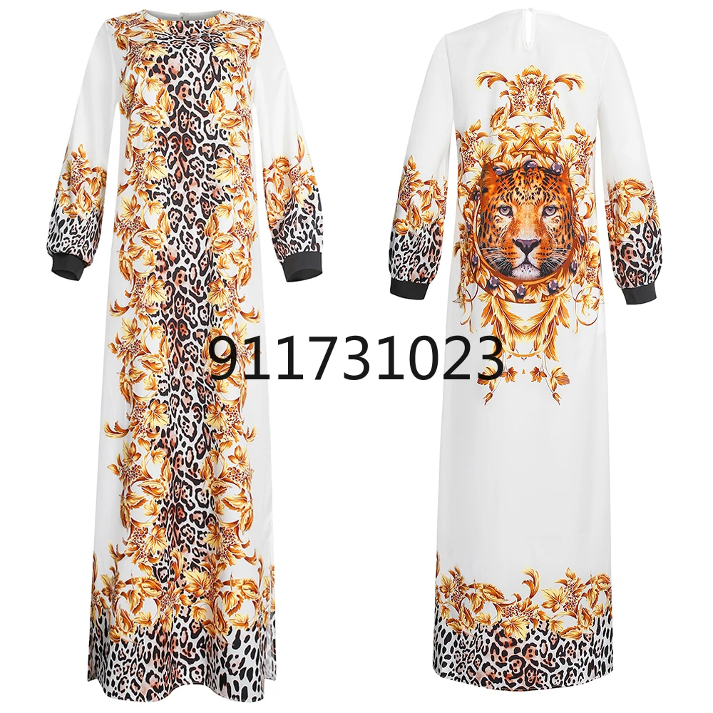 2021 Summer Clothing For Women African Dashiki Print Chiffon Dresses Plus Size Boubou Kaftan Abaya Ankara Maxi Robe Lady Gown |
