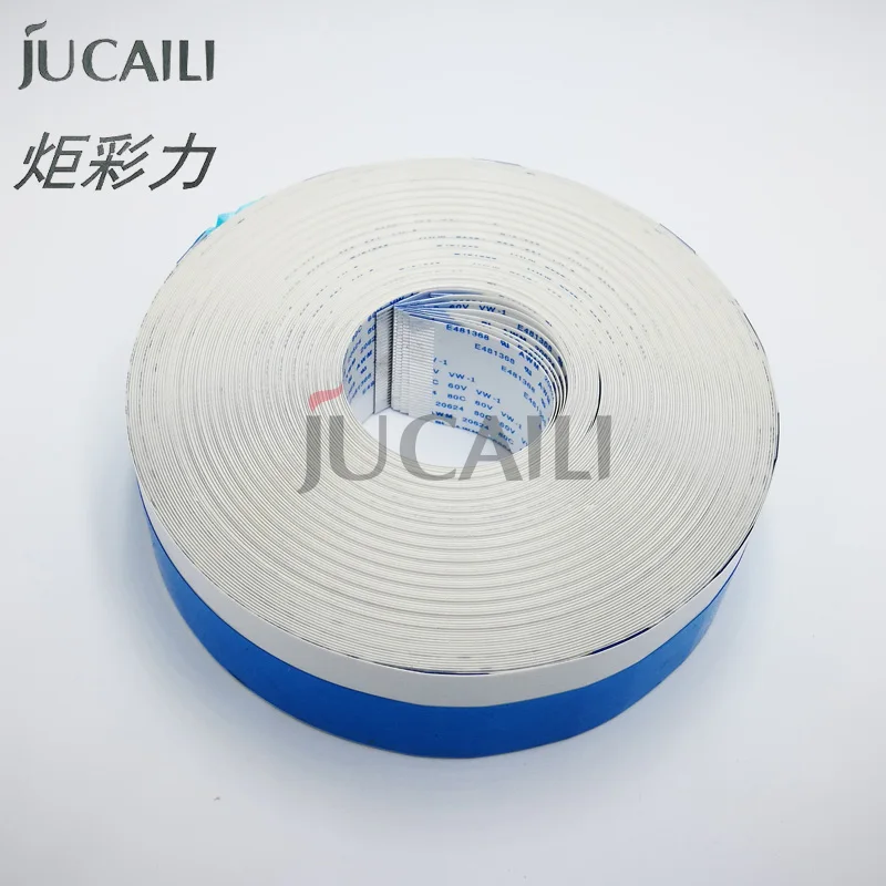 Jucaili 2PCS printer long date cable for xp600/DX5/DX7 head 26pins pitch 1.00mm B inkjet machine data Senyang board | Компьютеры и