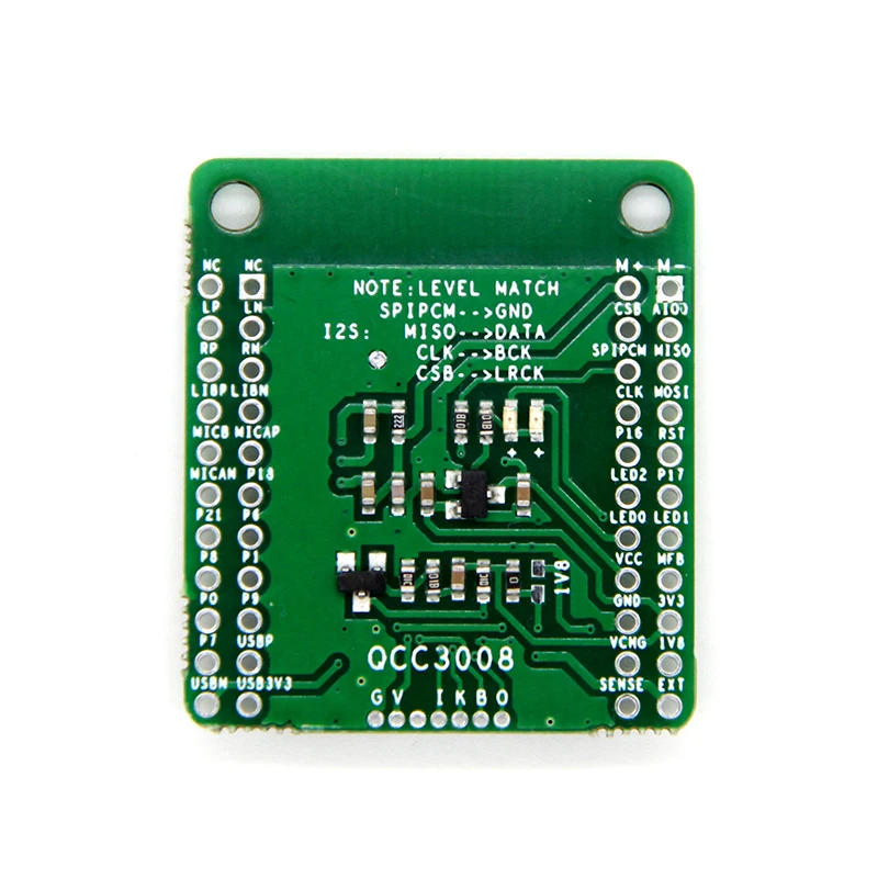 QCC3008 Bluetooth V5.0 низкомощный аудиомодуль Bluetooth APTX LL без потерь сжатие TWS I2S