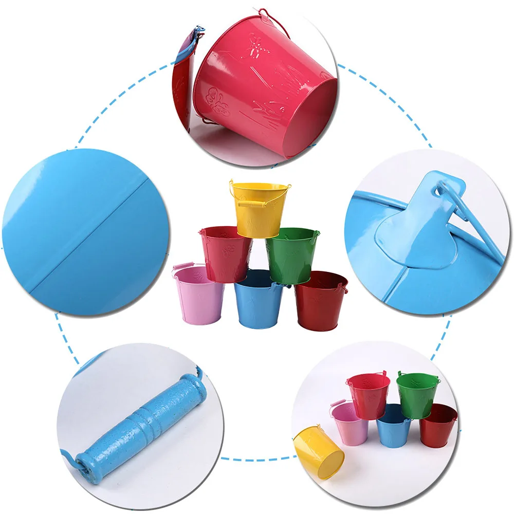 Игрушечное ведро Садоводство оцинкованный Туалет Железный баррель детская игрушка для пляжа детские уличные игрушки