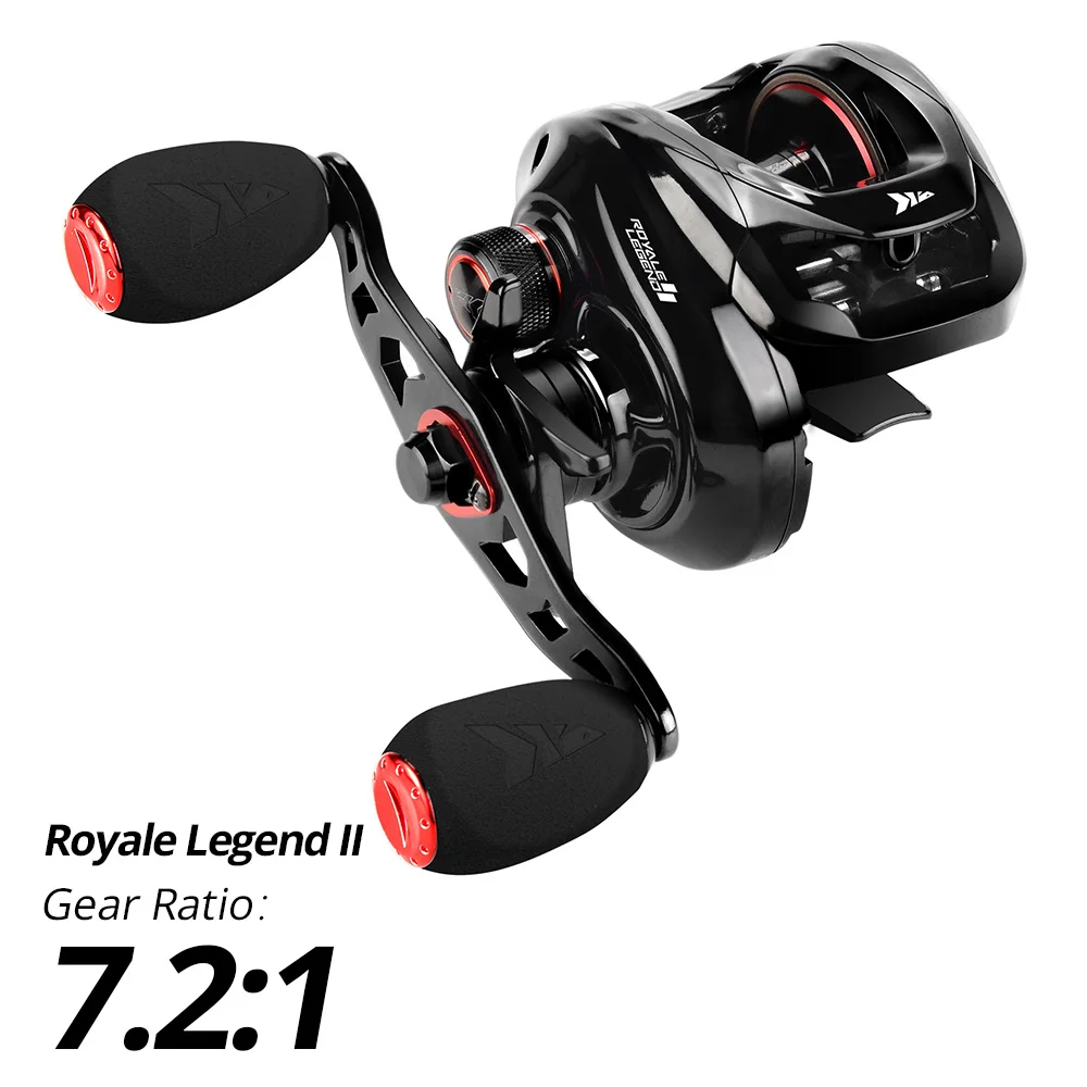 Серый KastKing Royale Legend II катушка для заброса 7,2: 1 5,4: 1 Передаточное отношение катушка для карпа Магнитная двойная тормозная система 8 кг катушка для ловли - Цвет: Серый