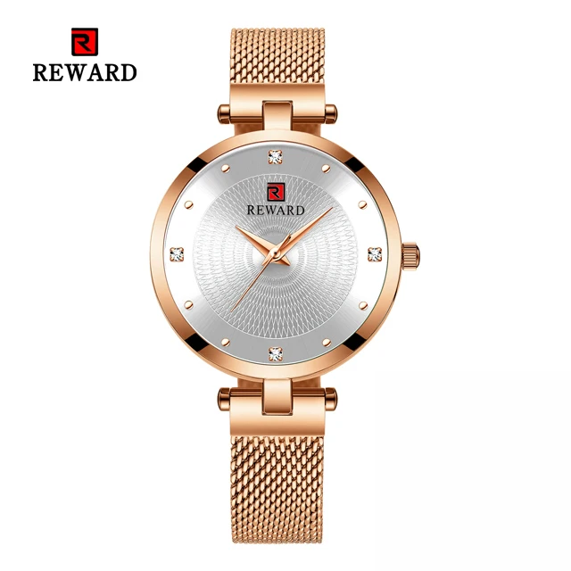Rose Gold reloj mujer роскошные женские часы модное платье Кварцевые часы Женские Простые повседневные водонепроницаемые наручные часы Relogio Feminin - Цвет: Rose Gold