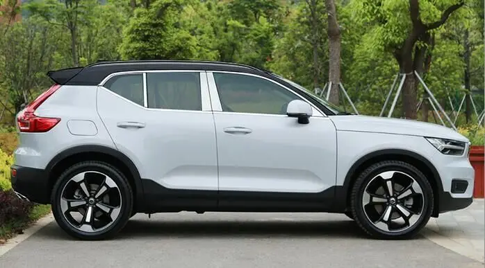 Stainless steel window cover trim decoration accessories for Volvo XC40