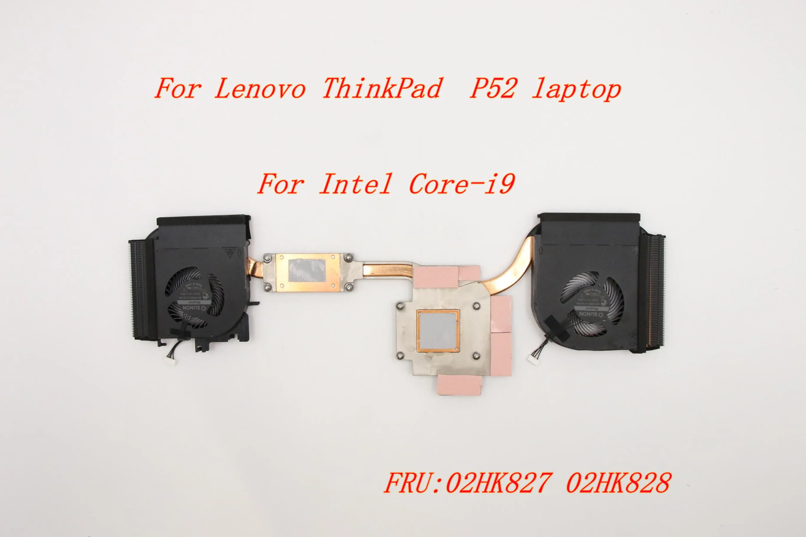 Nuovo/Orig Per Lenovo Thinkpad P52 Laptop N18E Intel Core-I9 Cpu Ventola Di Raffreddamento Dissipatore Di Calore Radiatore Radiatore 02Hk827 02Hk828