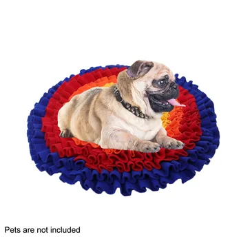 

Foraging Training Dispensing Slow Feeding Anti Choking Round Nose Sniffing Pet Supplies Toy Interactive Dog Snuffle Mat Pad Game