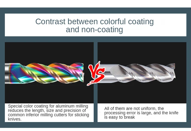 Fresa Terminale In Metallo Duro 1/2" - 4 Flauti Extra Lunghi, Taglio Centrale, Per Lavori Di Precisione Su Metallo E Legno - Foto 8