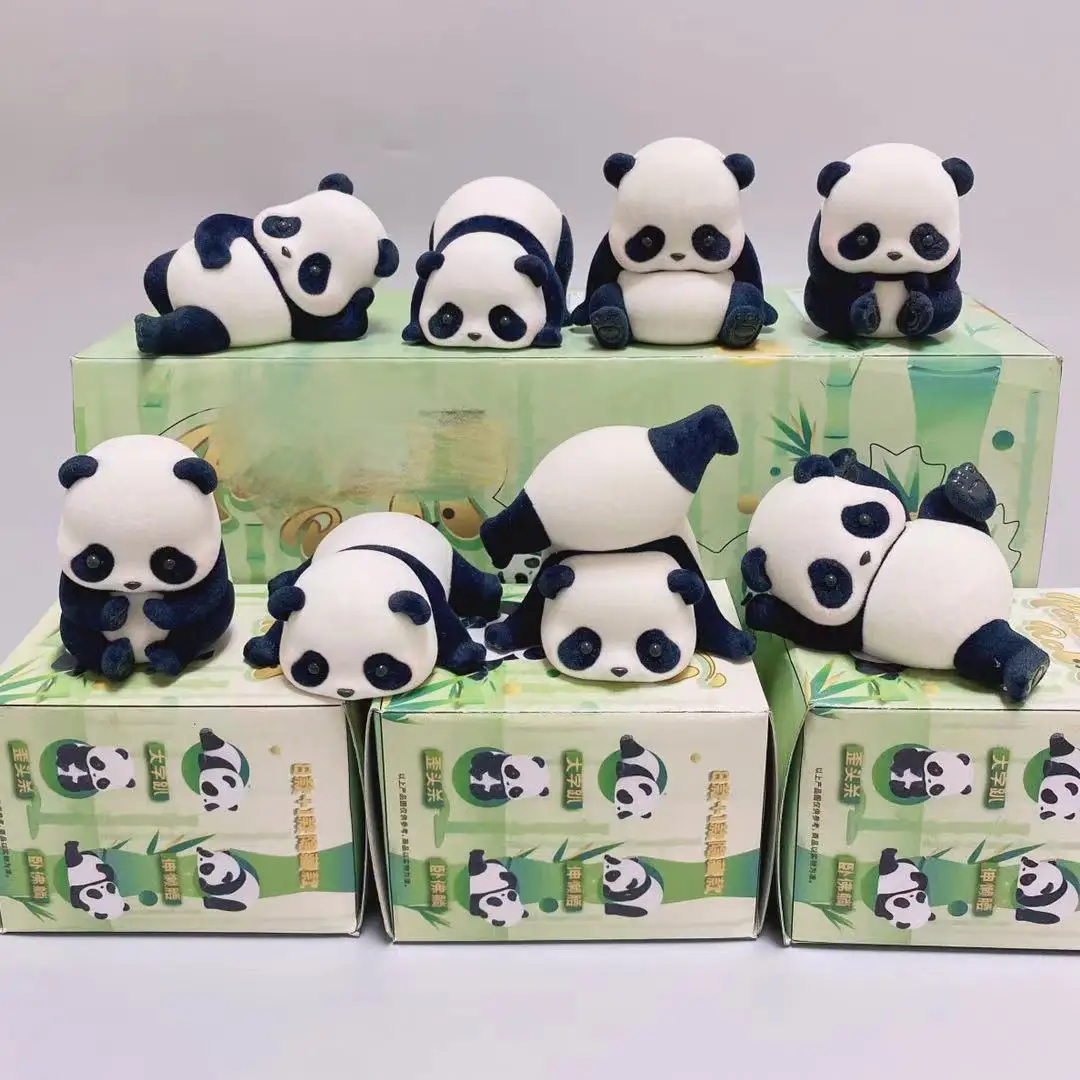 

8pcs/set Panda Blind Box Kawaii Panda Dolls Cartoon Animal Figure Toys Surprise Dolls Birthday Gifts Christmas Toys