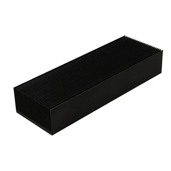 

Black Aluminum Radiator 200x69x36MM Dense 27 Tooth Heat Sink for Power Amplifier Heater