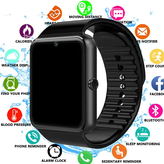 

2019 Bluetooth Smart Watch for Iphone Phone for Huawei Samsung Xiaomi Android Support 2G SIM TF Card Camera Smartwatch PK X6 Z60