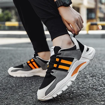 

Summer New Casual Shoes for Men Breathable Mesh Lace-up Non-slip Sneakers New Adult Footwear tenis masculino zapatillas hombre