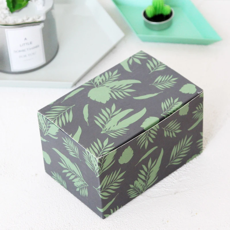 green box 5 шт., свежая прямоугольная коробка для упаковки печенья, торта, выпечки, коробка для дня рождения, украшения, подарок, печенье на десерт, коробки - Цвет: green box