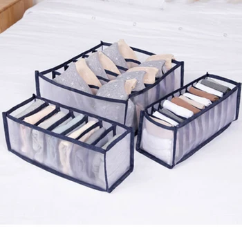 

3PCS Foldable Drawer Organizer Divider Closet Storage Box For Underwear Bra Socks Ropa Interior Organizador