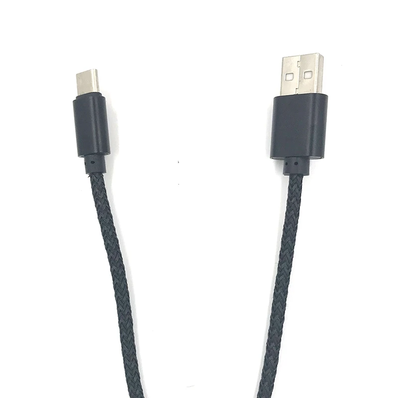 Кабель для быстрой зарядки из пеньковой оплетки type-c