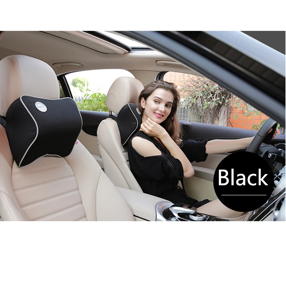 Car Headrest Neck Support Pillow Universal Seat Relieve Fatigue Elastic Latex 