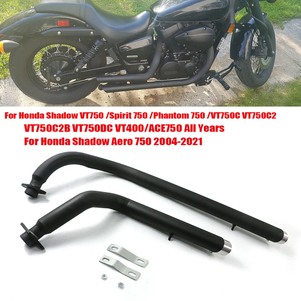 Honda Shadow 750 Straight Pipes