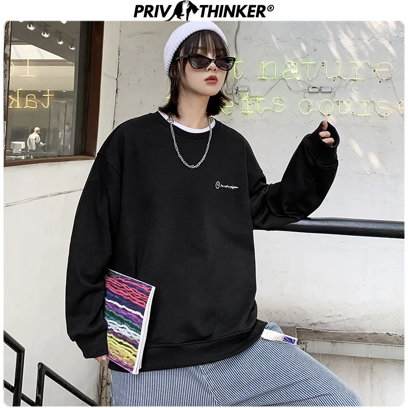 Ceny Privathinker męska karton drukuj jesień zima grube bluzy mężczyźni 2019 koreański ciepły modna odzież mężczyzna O Neck bluzy