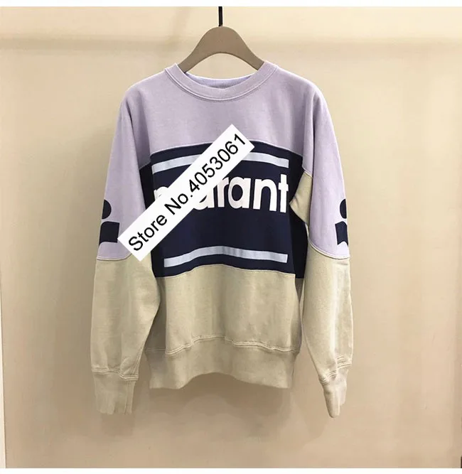 light blue as pic Новейший женский свитер с буквенным принтом, с длинными рукавами и круглым вырезом, для девушек/женщин, новинка, пуловеры с надписями, толстовки - Цвет: light blue as pic