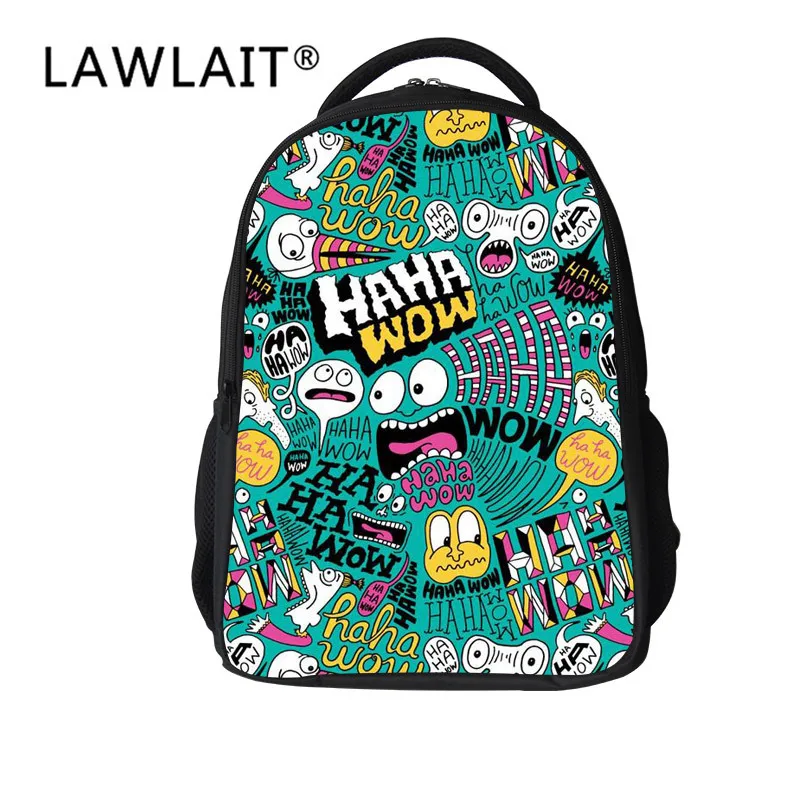 

Fashion School Children Hip Hop Trend Backpack Children Students Easy to Cleaning Backpack Simple Soft School Bag
