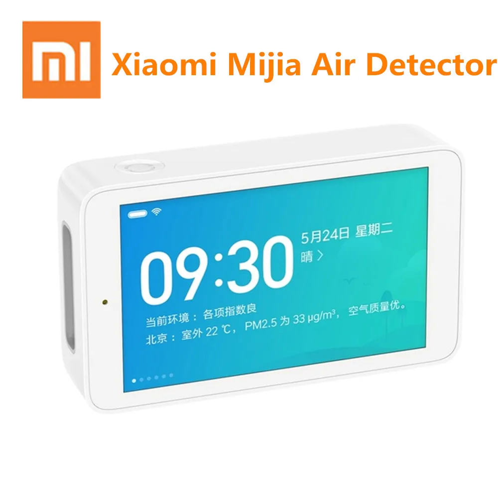 

Xiaomi Mijia Air Quality Tester Remote Monitoring Smartmi PM2.5 Temperature and Humidity Measurement 3.97-inch HD Touch Screen